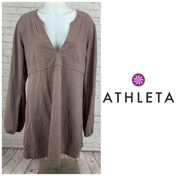 Athleta Tops - Athleta Blush V-Neck Tunic Top Size XL